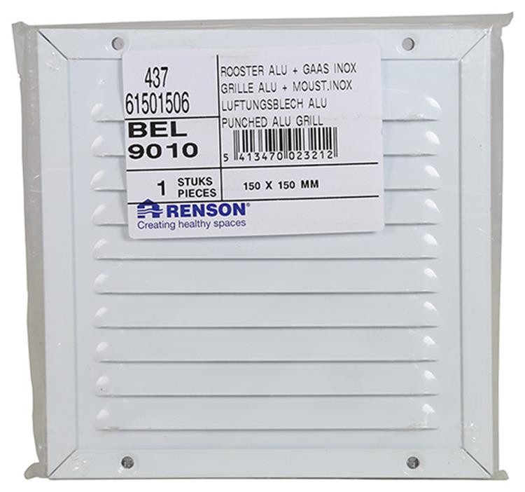 Renson 1008573 - lame r. 437 blanc 150x150mm | 5 pièces