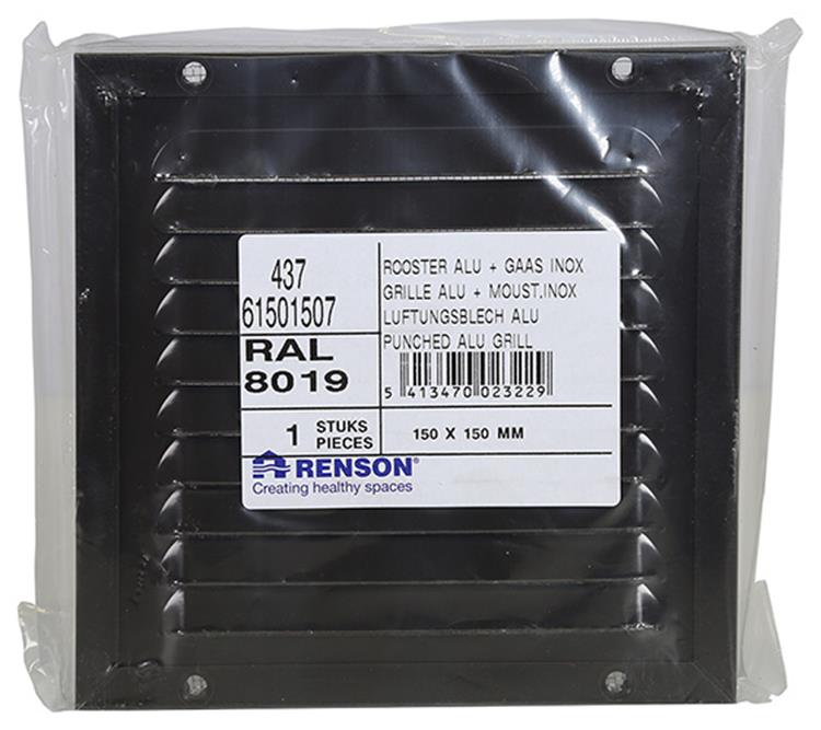 Renson 1008574 - lame r. 437 marron 150x150mm | 5 pièces