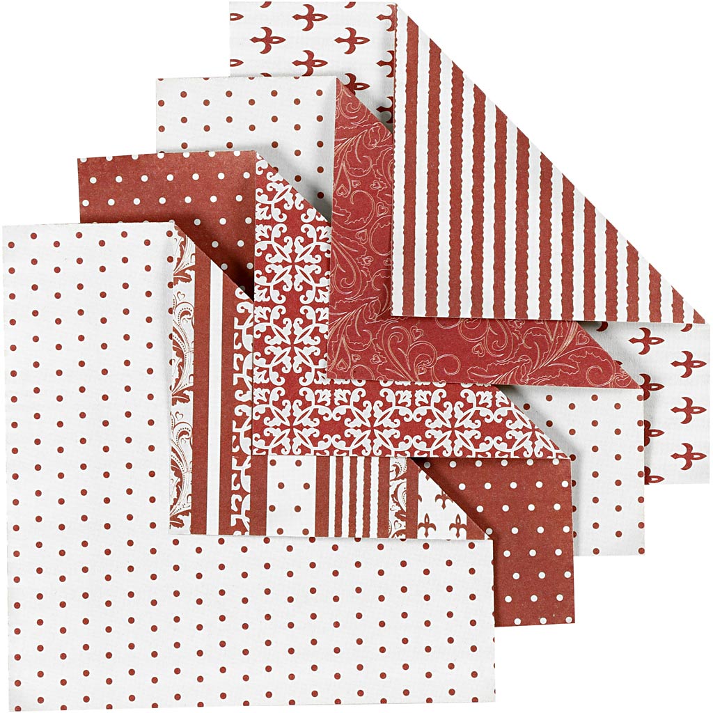 Papier origami Vivi Gade, format 10x10 cm, 80 gr, 50 feuilles diverses 1 boîte