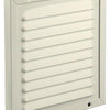 Renson 1006342 - grille à hélices + cadre + moustiquaire. construction 437 ral9010 150x150mm | 2 pièces