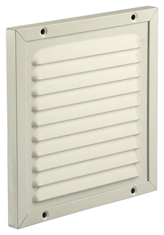 Renson 1006342 - grille à hélices + cadre + moustiquaire. construction 437 ral9010 150x150mm | 2 pièces