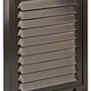 Renson 1006343 - grille à hélices + cadre + moustiquaire. construction 437 ral8019 150x150mm | 2 pièces