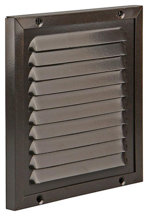 Renson 1006343 - grille à hélices + cadre + moustiquaire. construction 437 ral8019 150x150mm | 2 pièces