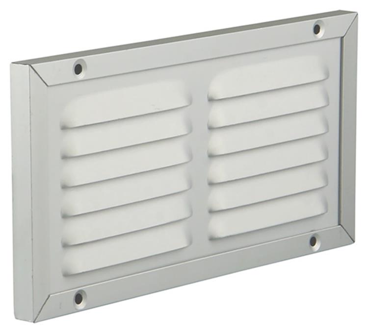 Renson 1006344 - grille à hélices + cadre + moustiquaire. construction 437 f1 200x100mm | 2 pièces