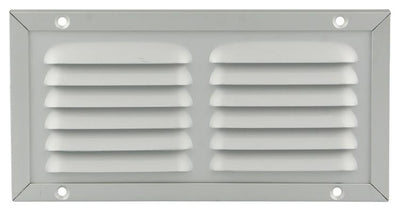 Renson 1006344 - grille à hélices + cadre + moustiquaire. construction 437 f1 200x100mm | 2 pièces