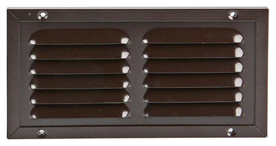 Renson 1006346 - grille à hélices + cadre + moustiquaire. construction 437 ral8019 200x100mm | 1 pièce