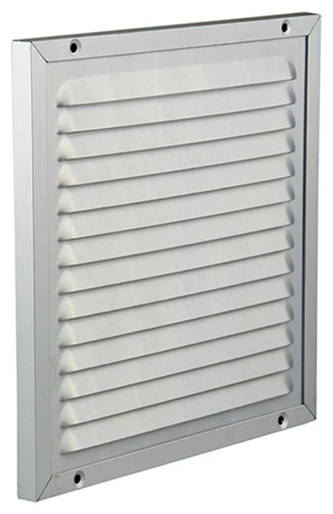 Renson 1006347 - grille à hélices + cadre + moustiquaire. construction 437 f1 200x200mm | 2 pièces