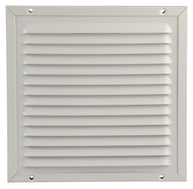 Renson 1006348 - grille à hélices + cadre + moustiquaire. construction 437 ral9010 200x200mm | 2 pièces