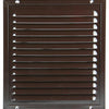 Renson 1006349 - grille à hélices + cadre + moustiquaire. construction 437 ral8019 200x200mm | 2 pièces