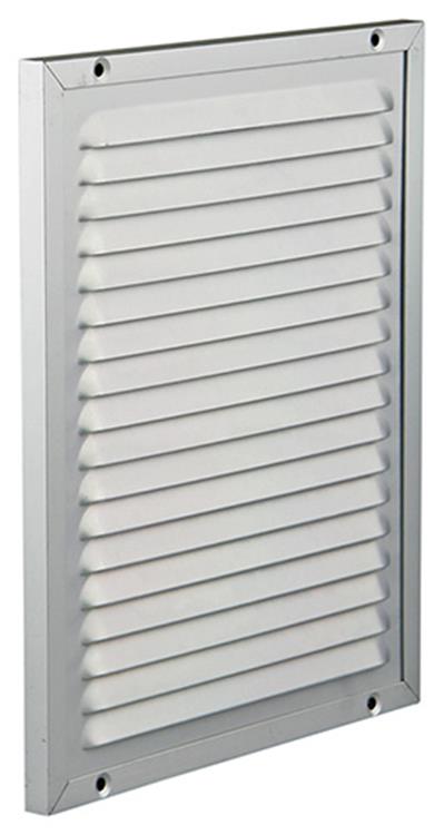Renson 1006350 - grille à hélices + cadre + moustiquaire. construction 437 f1 200x250mm | 2 pièces