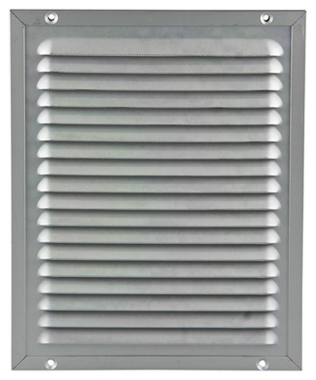 Renson 1006350 - grille à hélices + cadre + moustiquaire. construction 437 f1 200x250mm | 2 pièces