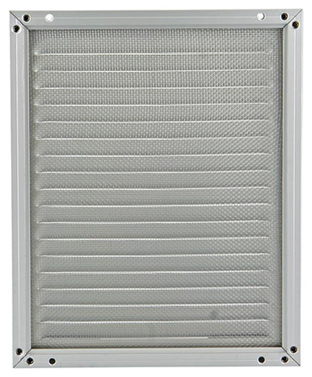 Renson 1006350 - grille à hélices + cadre + moustiquaire. construction 437 f1 200x250mm | 2 pièces