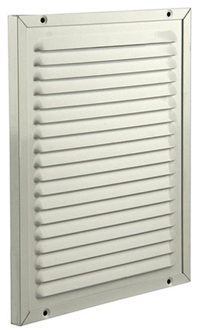 Renson 1006351 - grille à hélices + cadre + moustiquaire. construction 437 ral9010 200x250mm | 2 pièces