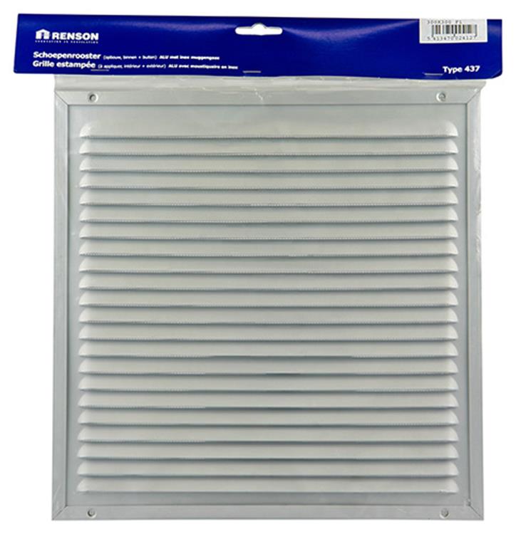 Renson 1006353 - grille à hélices + cadre + moustiquaire. construction 437 f1 300x300mm | 2 pièces