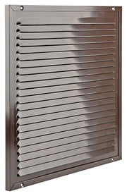 Renson 1006355 - grille à hélices + cadre + moustiquaire. construction 437 ral8019 300x300mm | 2 pièces - afbeelding 1