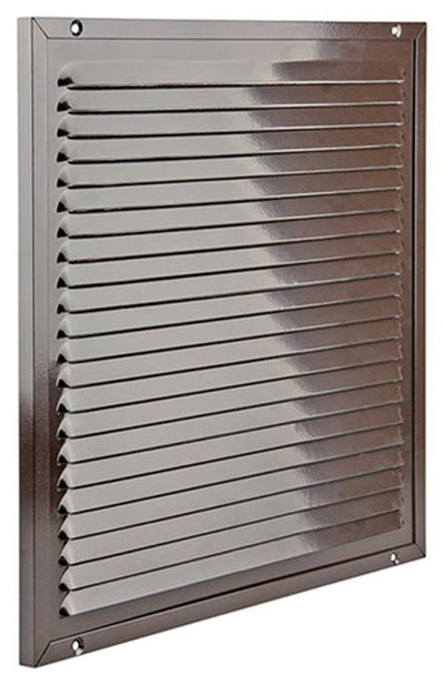 Renson 1006355 - grille à hélices + cadre + moustiquaire. construction 437 ral8019 300x300mm | 2 pièces