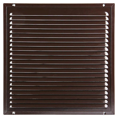 Renson 1006355 - grille à hélices + cadre + moustiquaire. construction 437 ral8019 300x300mm | 2 pièces