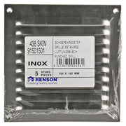 Renson 1006356 - grille à lames plate inox 438 150x150mm | 5 pièces - afbeelding 4