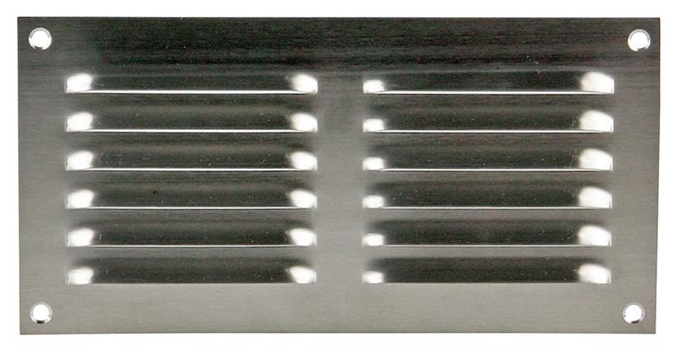 Renson 1006358 - grille à lames plate inox 438 200x100mm | 5 pièces