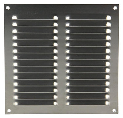 Renson 1006359 - grille à lames plate inox 438 200x200mm | 5 pièces