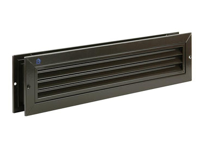 Renson 1006216 - grille de porte 461 alu ral 8019 425x76mm | 2 pièces