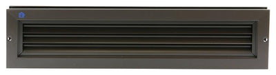 Renson 1006216 - grille de porte 461 alu ral 8019 425x76mm | 2 pièces