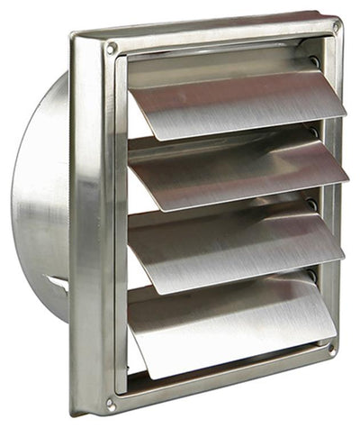 Renson 1006274 - grille de hotte aspirante à encastrer en acier inoxydable 633 ø150 | 2 pièces