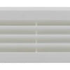 Renson 1006387 - grille de porte 761 pvc ral 9010 450x90mm | 2 pièces