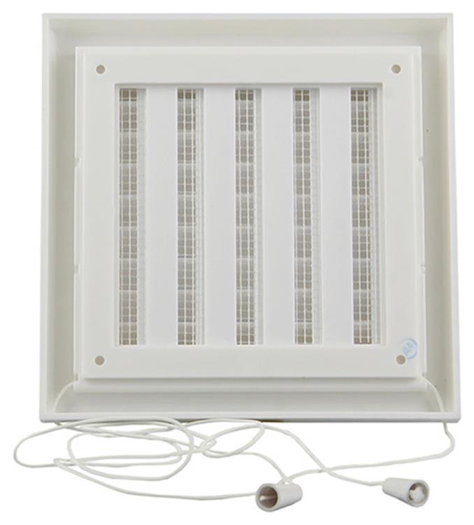 Renson 1006366 - surface de grille réglable. 732 pvcral 9010 154x154mm | 2 pièces