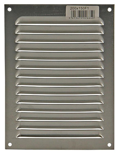 Renson 1006302 - grille à ailettes plate aluminium f1 150x200mm | 10 pièces