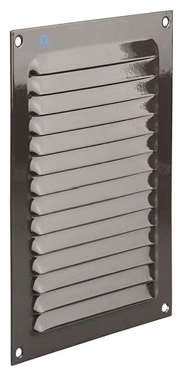 Renson 1006304 - grille à ailettes plate aluminium ral 8019 150x200mm | 10 pièces