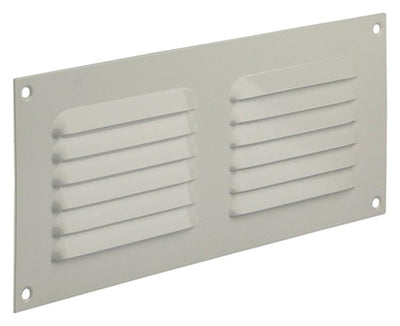 Renson 1006306 - grille à ailettes plate aluminium ral 9010 250x100mm | 10 pièces