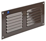 Renson 1006307 - grille à ailettes plate aluminium ral 8019 250x100mm | 10 pièces - afbeelding 1