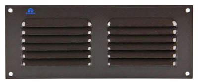 Renson 1006307 - grille à ailettes plate aluminium ral 8019 250x100mm | 10 pièces