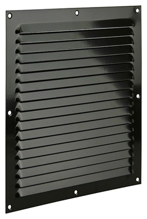 Renson 1006310 - grille à ailettes plate aluminium ral 8019 250x250mm | 10 pièces