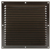 Renson 1006310 - grille à ailettes plate aluminium ral 8019 250x250mm | 10 pièces - afbeelding 2