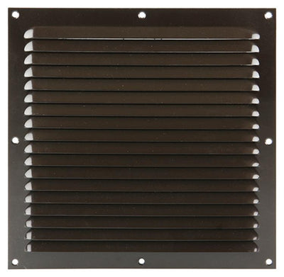 Renson 1006310 - grille à ailettes plate aluminium ral 8019 250x250mm | 10 pièces