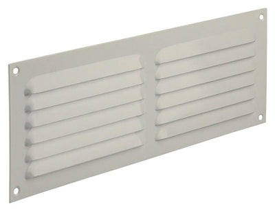 Renson 1006312 - grille à ailettes plate aluminium ral 9010 300x100mm | 10 pièces