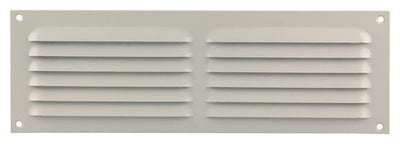 Renson 1006312 - grille à ailettes plate aluminium ral 9010 300x100mm | 10 pièces