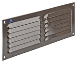 Renson 1006313 - grille à ailettes plate aluminium ral 8019 300x100mm | 10 pièces - afbeelding 1