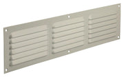 Renson 1006316 - grille à ailettes plate aluminium ral 9010 400x100mm | 10 pièces - afbeelding 1