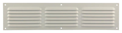 Renson 1006316 - grille à ailettes plate aluminium ral 9010 400x100mm | 10 pièces