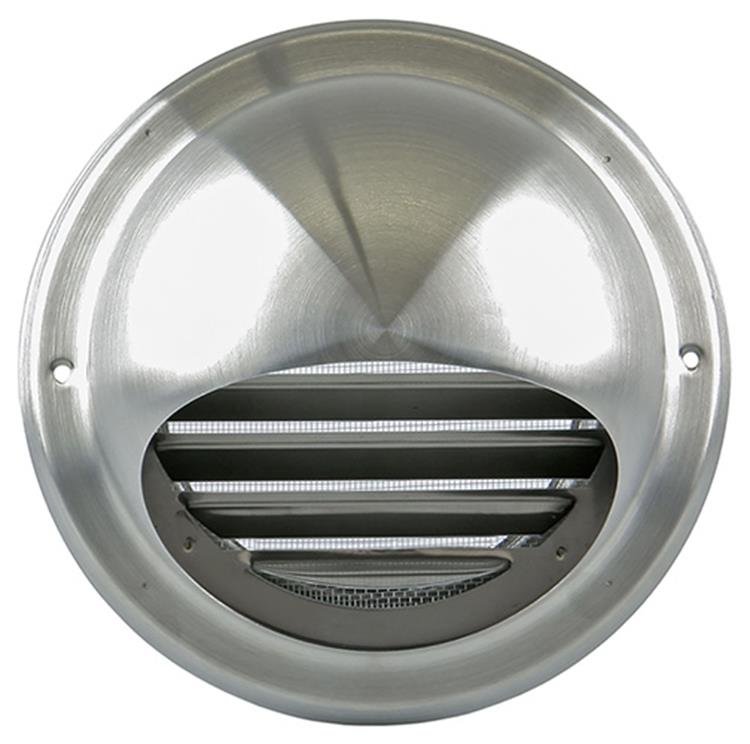 Renson 1006275 - grille sphérique encastrable en acier inoxydable 638 ø100 | 2 pièces