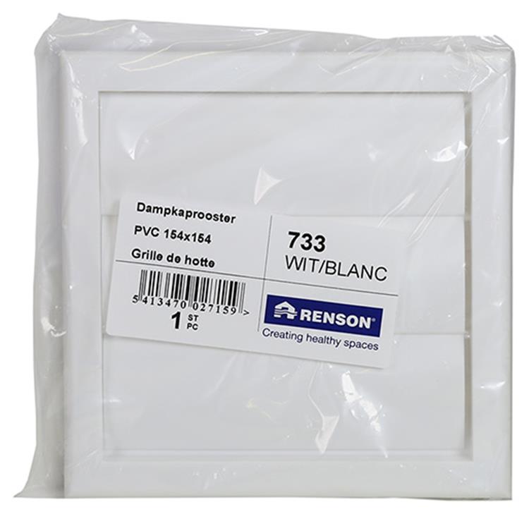 Renson 1006749 - humidekproost.pvc733 blanc 154x154mm | 1 pièce