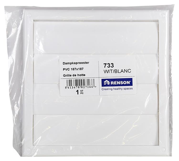 Renson 1006750 - humidekproost.pvc733 blanc 187x187mm | 1 pièce