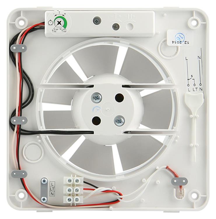 Renson 1006446 - ventilateur mécanique avec minuterie 7202t blanc ø 125 | 2 pièces