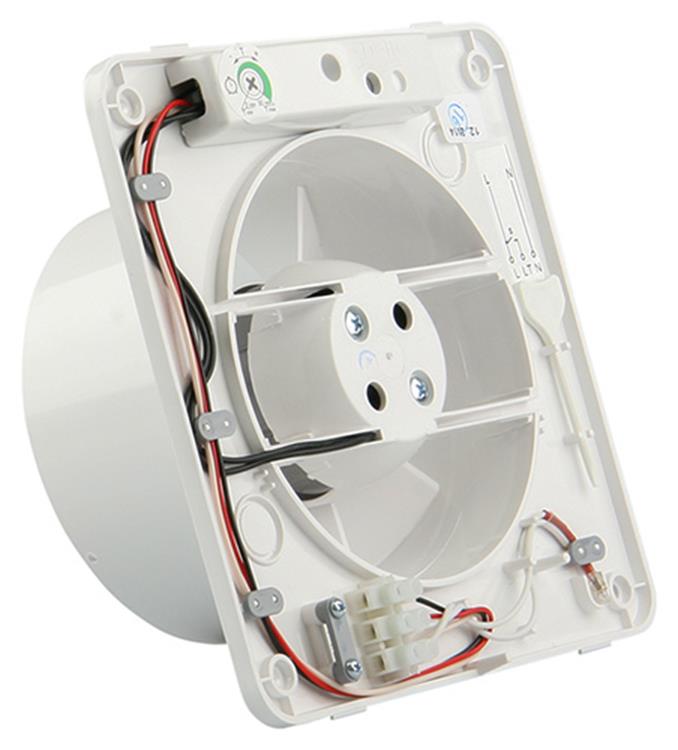 Renson 1006446 - ventilateur mécanique avec minuterie 7202t blanc ø 125 | 2 pièces