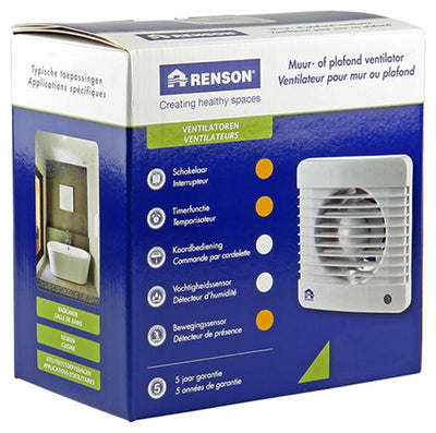 Renson 1006468 - méca. gars. détecteur de mouvement 7502m blanc ø 125 | 2 pièces