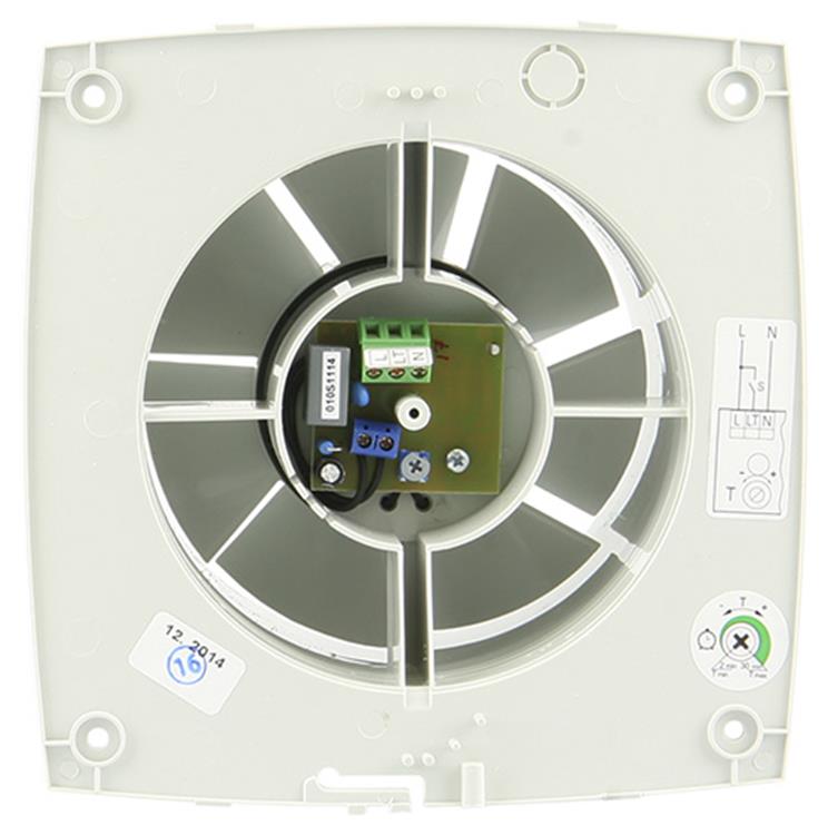 Renson 1006448 - ventilateur mécanique avec minuterie 7211t gris ø 100 | 1 pièce