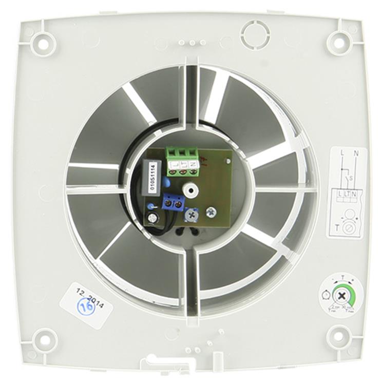 Renson 1006449 - ventilateur mécanique avec minuterie 7212t gris ø 125 | 1 pièce